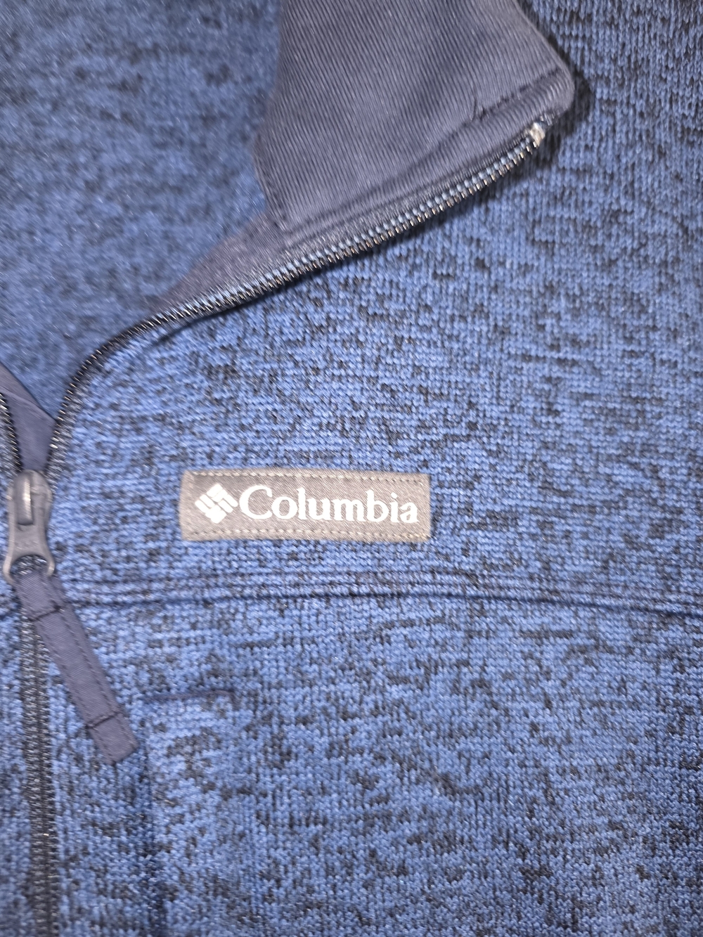 Columbia Men’s XL Blue Full Zip Sweater Sweater Weather